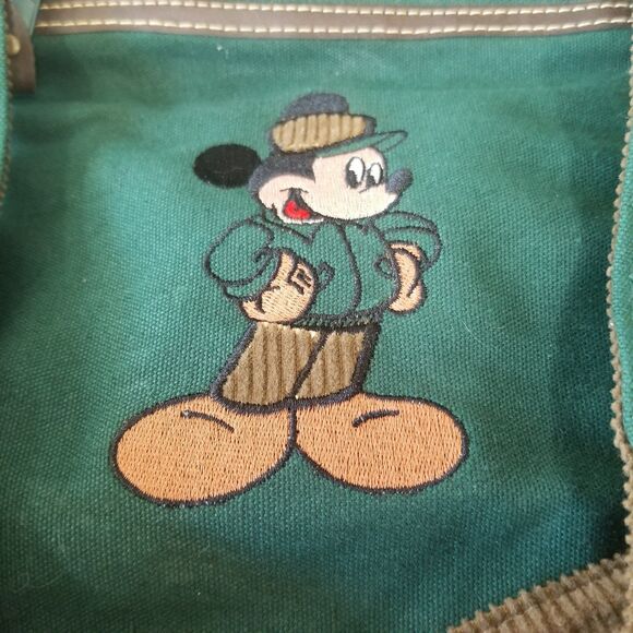 vintage Disney Mickey Unlimited mickey duffle green - Picture 2 of 12